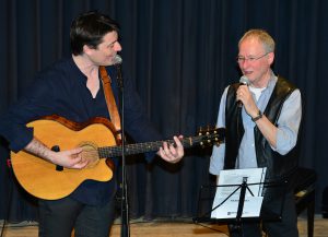 Laurent Berger und Wolfgang Winkler am 8.4.2016 im Salzbrunnenhaus. Foto: Peter Diersch