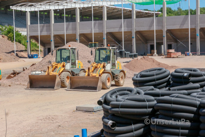 Neues von der Baustelle Ludwigsparkstadion