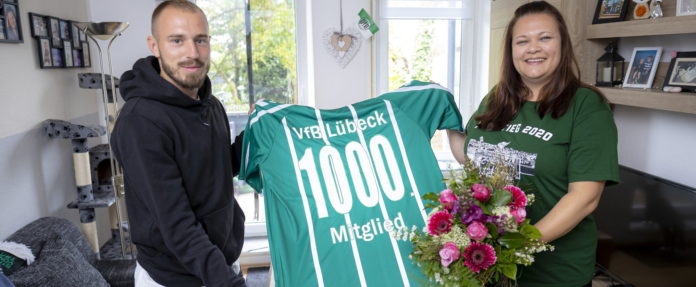 Moin, Alexandra! Der VfB Lübeck begrüßt das 1.000 Vereinsmitglied