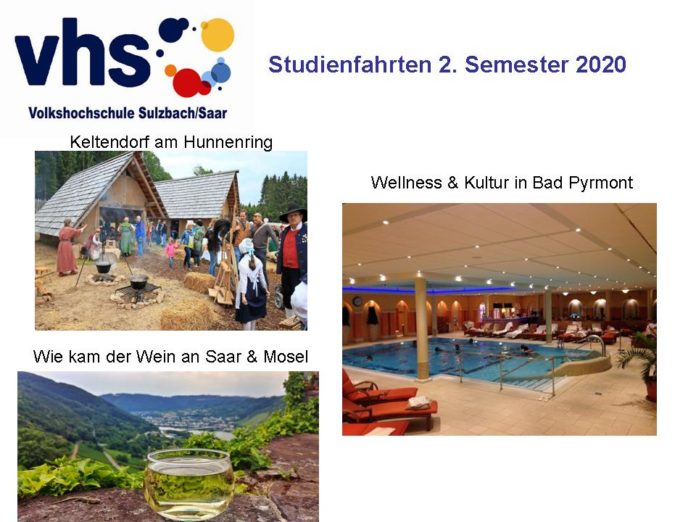 Studienfahrten der VHS Sulzbach im 2. Semester 2020