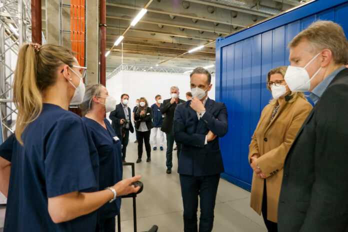 Außenminister Maas besuchte das Impfzentrum in Saarlouis