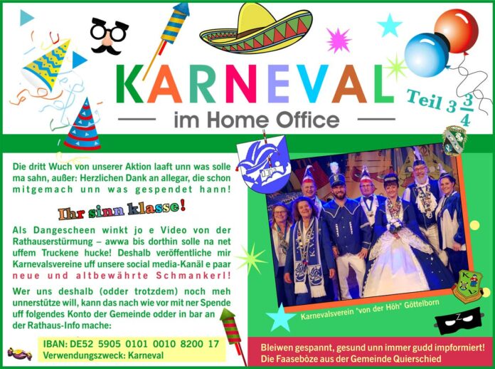 Karneval im Home Office 2021 Teil 3