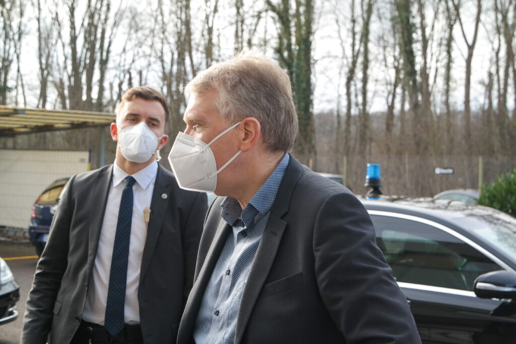 Außenminister Maas besuchte das Impfzentrum in Saarlouis