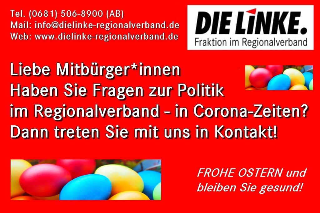 Anzeige DIE LINKE RV Ostern 2021