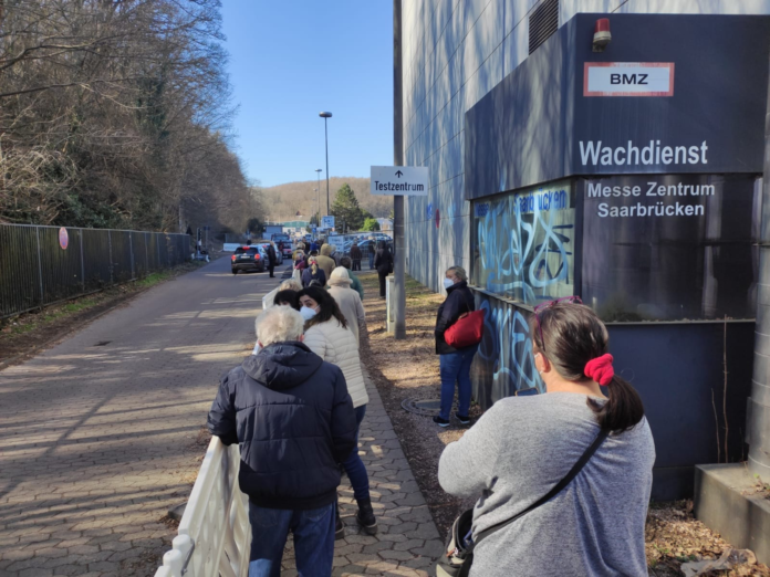 Chaos am Impfzentrum Saarbrücken