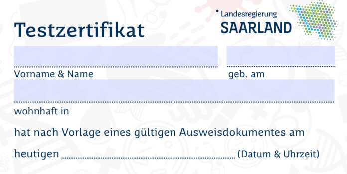 Testpflicht im Saarland ausgeweitet