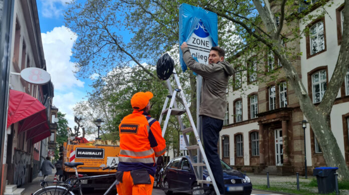 OB Conradt eröffnet Fahrradzone Nauwieser Viertel - Landeshauptstadt Saarbrücken