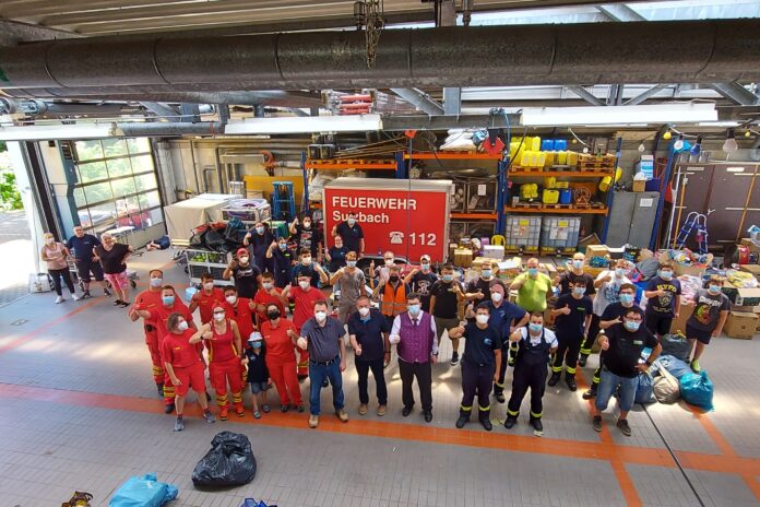 Große Hilfsaktion der Feuerwehren Sulzbach, Altenwald und Neuweiler