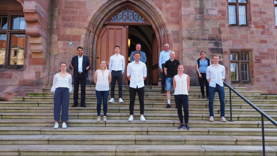 1. BC Bischmisheim zu Gast im Rathaus: Oberbürgermeister Conradt hat den deutschen Meister im Badminton empfangen - Landeshauptstadt Saarbrücken