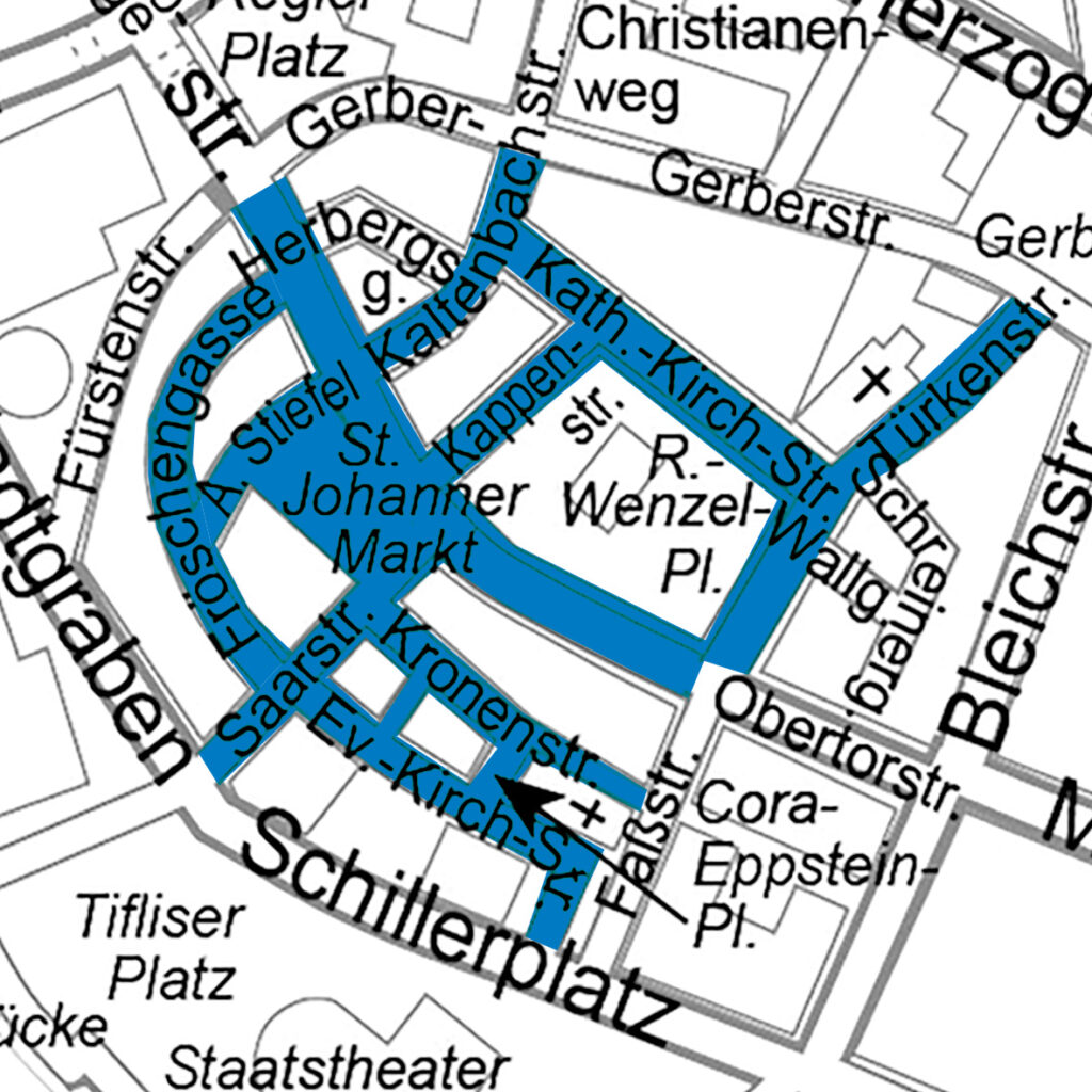 Lageplan Alkoholverbot Innenstadt