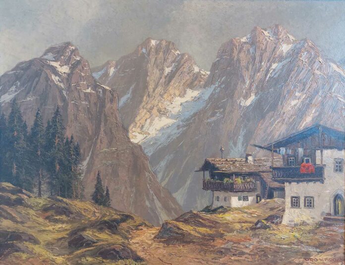 Alpenpanorama Gemaelde von Otto von Pidoll vkl
