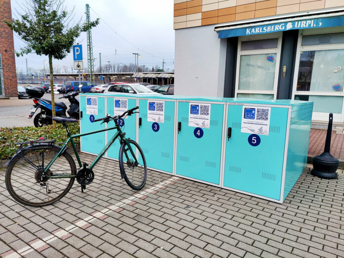 Neue Fahrradboxen am Hauptbahnhof in St. Wendel (Foto: Ute Kirchhoff )