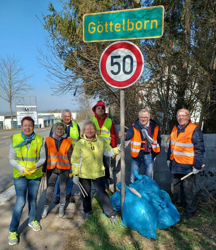 XX saarland picobello 2022 Goettelborn Ortsschild Foto Saar