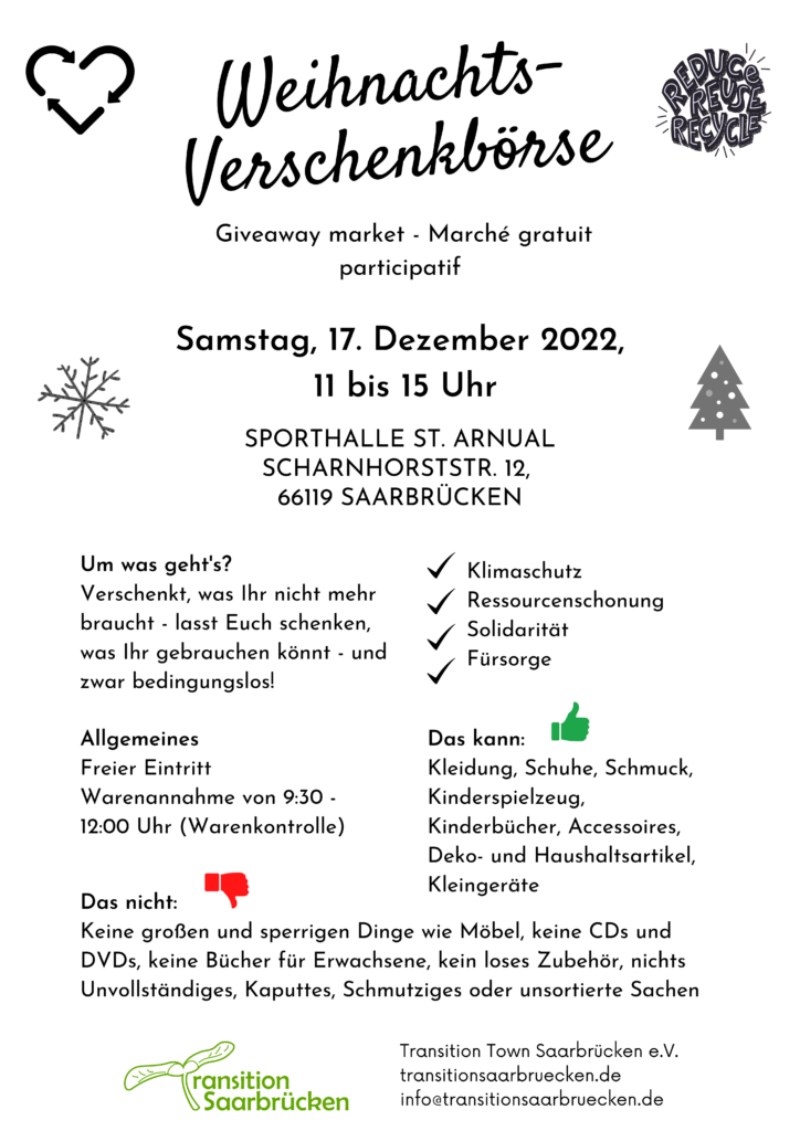 20221202 Weihnachts Verschenkboerse 17.12.2022