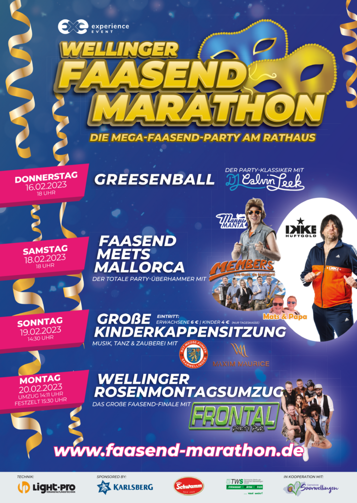 EXE Faasend Marathon Plakat DIN A3