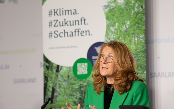 Umweltministerin Petra Berg stellt Klimaschutzgesetz und Maßnahmenplan der Landesregierung vor Foto: (c) Daniel Bittner