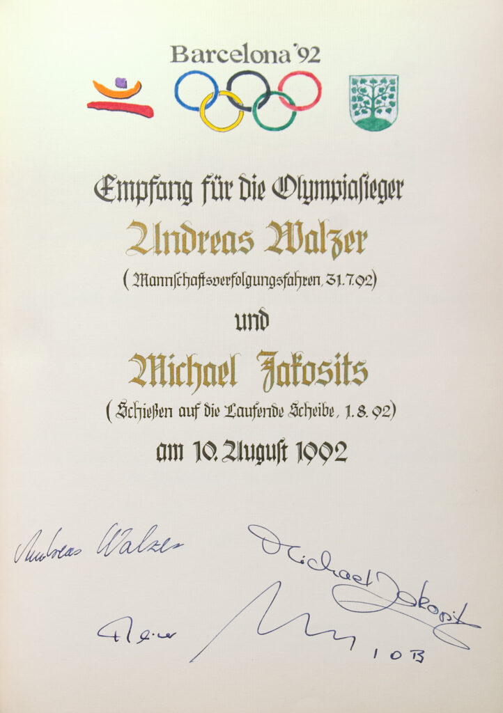 1992 Goldenes Buch Olympiasieger