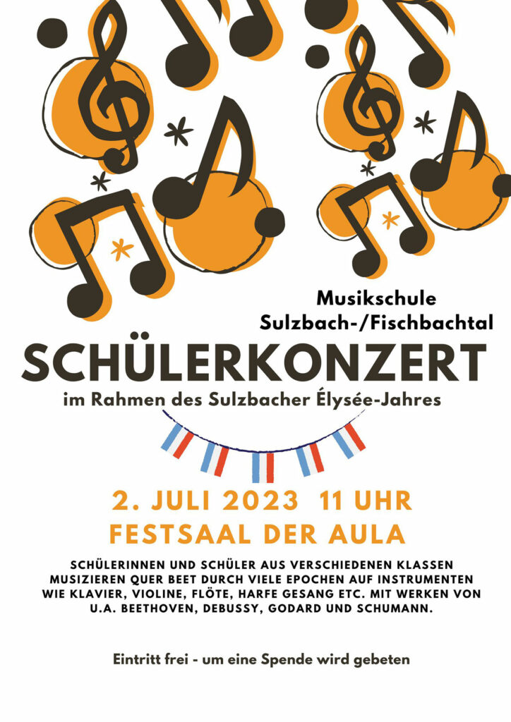 Musikschule Sulzbach Fischbachtal Schuelerkonzert 2023