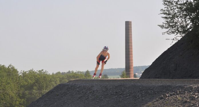 Skater auf dem Freizeit u Skaterweg © Vista