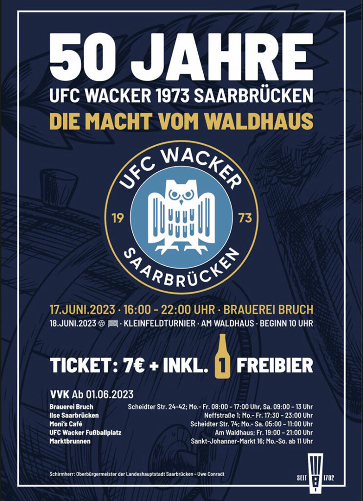 plakat ufc wacker 50 jahre