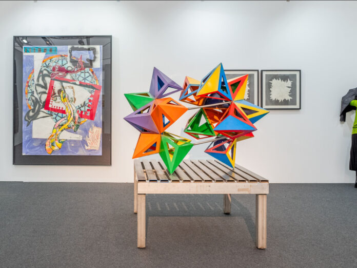 Frank Stella, Split Star 2015 - 2022, Ceysson & Bénétière | Main section | Luxembourg Art Week 2023 © Laurent Sturm.