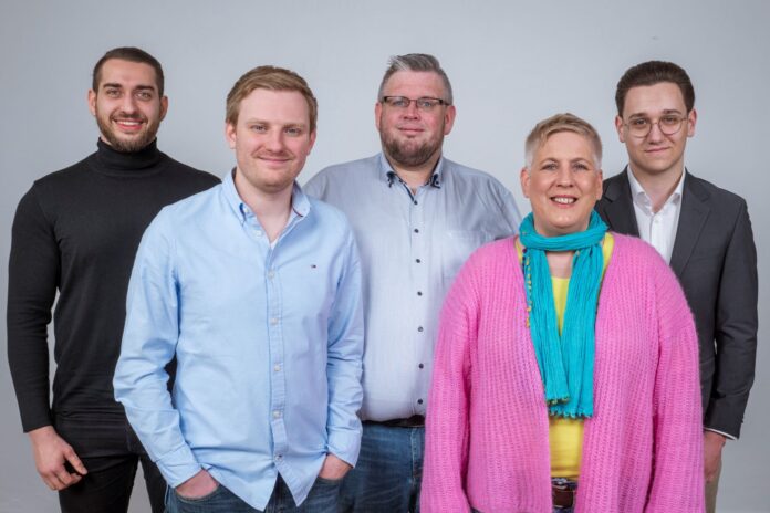 Die FDP-Kandidaten für den St. Wendeler Kreistag: Manuel Staub, Tobias Decker, Sebastian Kraus, Martina Rausch, Lukas Huth (v.l.n.r.)